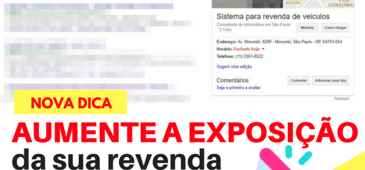 Como usar o Google Meu Negócio (Gratuito) para destacar sua loja de carro no resultado das pesquisas e mapas